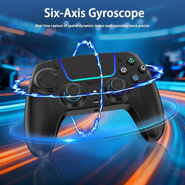 Detalle de VidPPluing Wireless Controller with Hall Effect Triggers, RGB Lighting & Turbo (PS5/PC/Steam Deck/Phone)