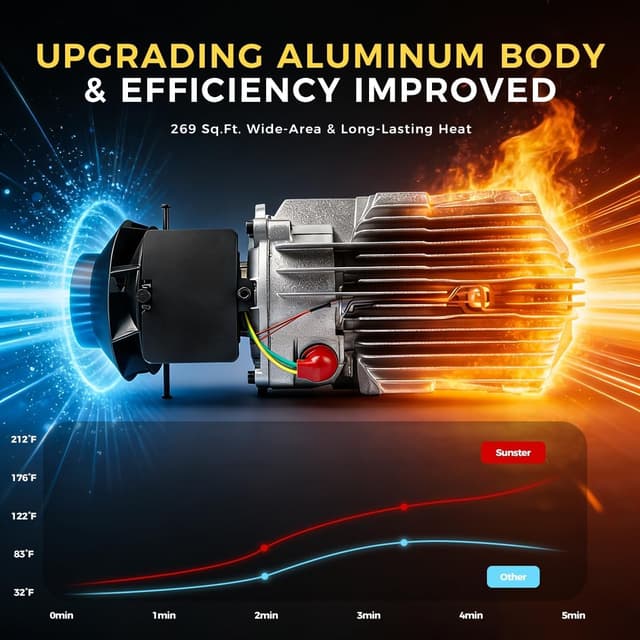 Thumbnail 5 de Sunster 8 kW Diesel Air Heater with 10L Tank 🚐
