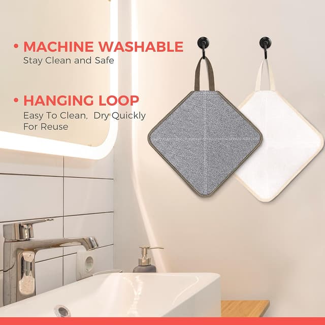 Thumbnail 6 de ZOMCHI 3PCS serviettes/démaquillantes exfoliantes double face pour visage et corps (fumé)