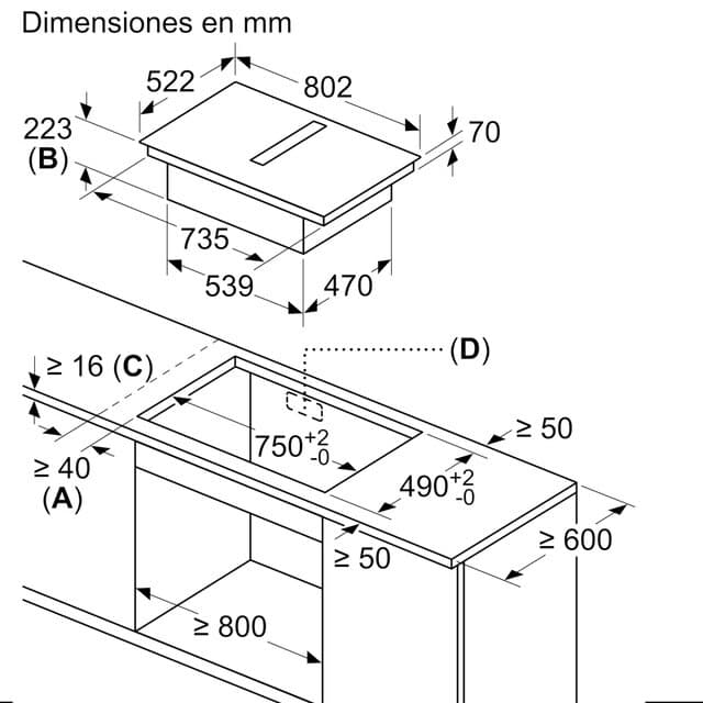 Thumbnail 1 de Siemens EX851HJ26E Placa de inducción con extractor integrado