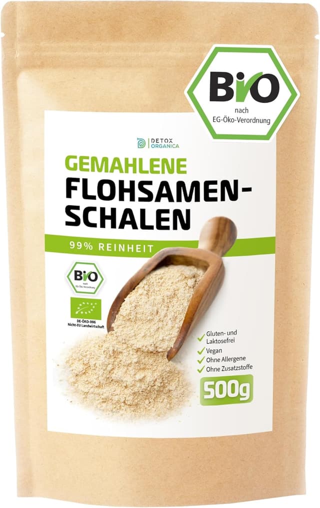 Imagen de D&O Nature Products Flohsamenschalen 500 g en OfertitasTOP
