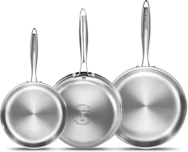 Detalle de DELARLO Tri-Ply Pan Set 12"