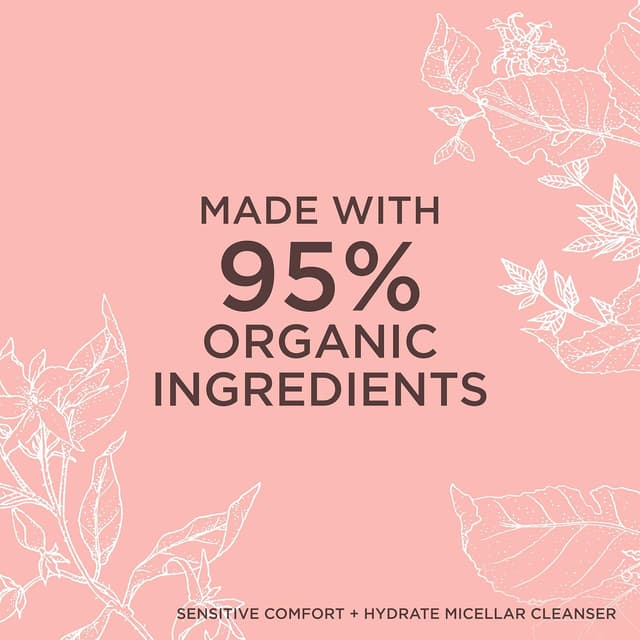 Detalle 2 de Neal's Yard Remedies Sensitive Comfort + Hydrate Micellar Cleanser (200ml) — gentle micellar cleansing for hydrated, calmer skin