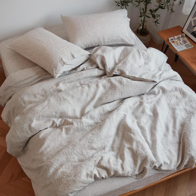 Detalle de Sijo Stone Washed Linen Sheet Set