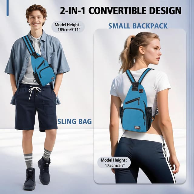 Detalle 2 de Geestock Crossbody Sling Bag waterproof daypack