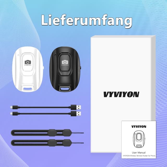 Thumbnail 6 de VYVIYON Bluetooth Kameraauslöser für Smartphones