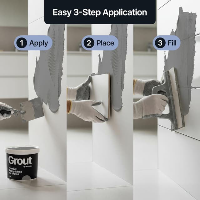 Detalle 2 de Hemway Grey Ready Mixed Grout 4.5kg