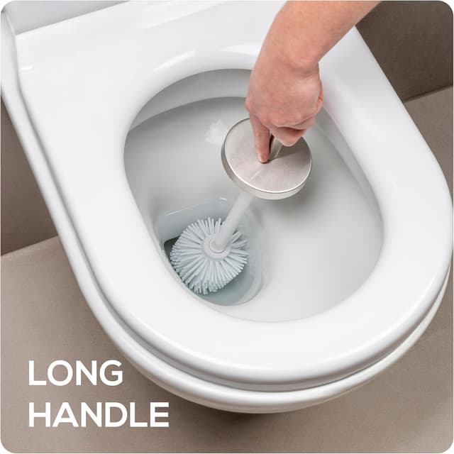 Thumbnail 6 de EPISTAR Silicone Toilet Brush Set Stainless Steel