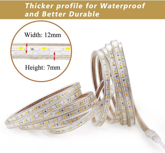 Detalle 2 de Q.Laomi LED Streifen Warmweiß 2M