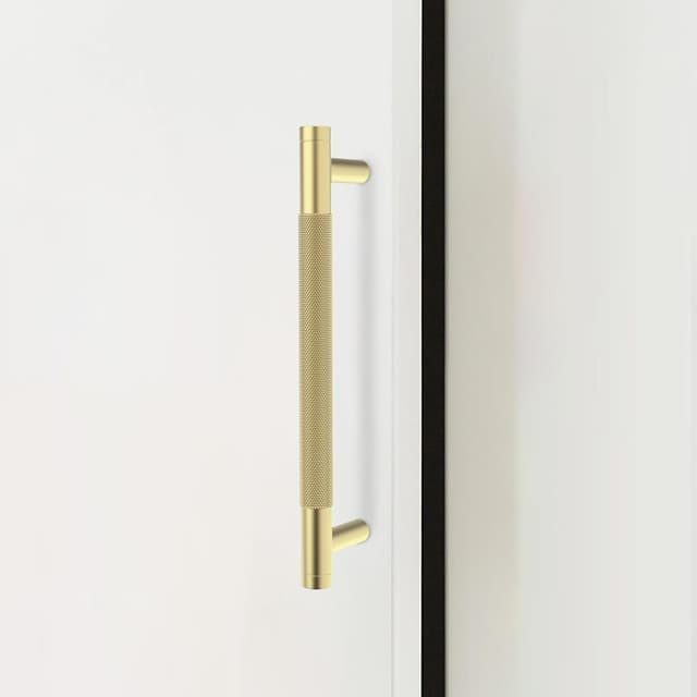 Detalle de damerin 10er-Set Küchenschrankgriffe 128 mm in gebürsteter Messingoptik