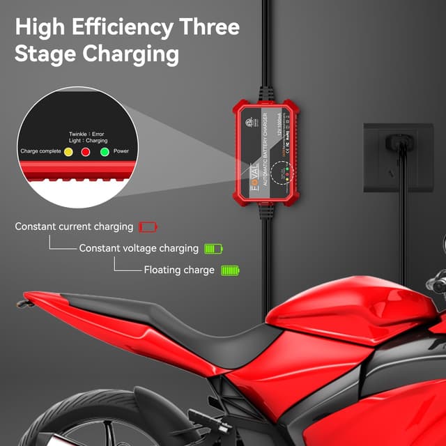 Thumbnail 5 de Foval Automatic Trickle 12V 1000mA Battery Charger