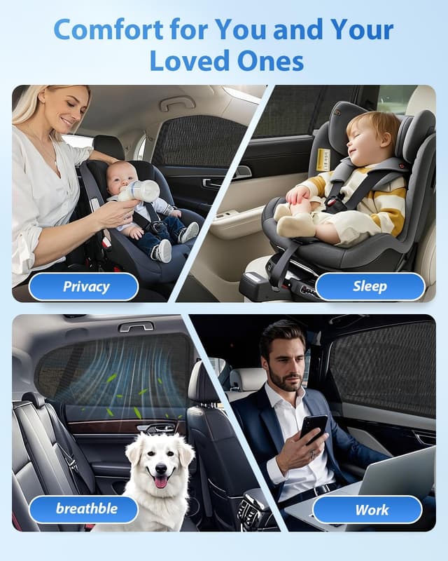 Thumbnail 6 de Sonnenschutz Auto 2 Stück UV Schutz