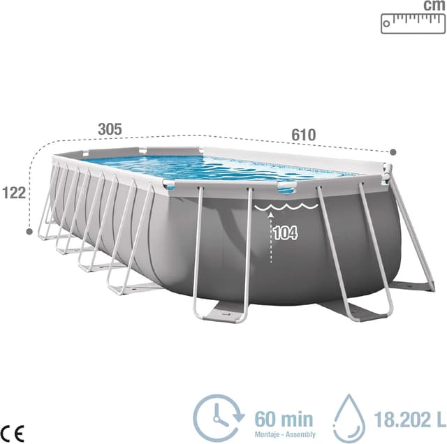 Thumbnail 3 de Intex 26798NP piscina oval prism 610x305 cm