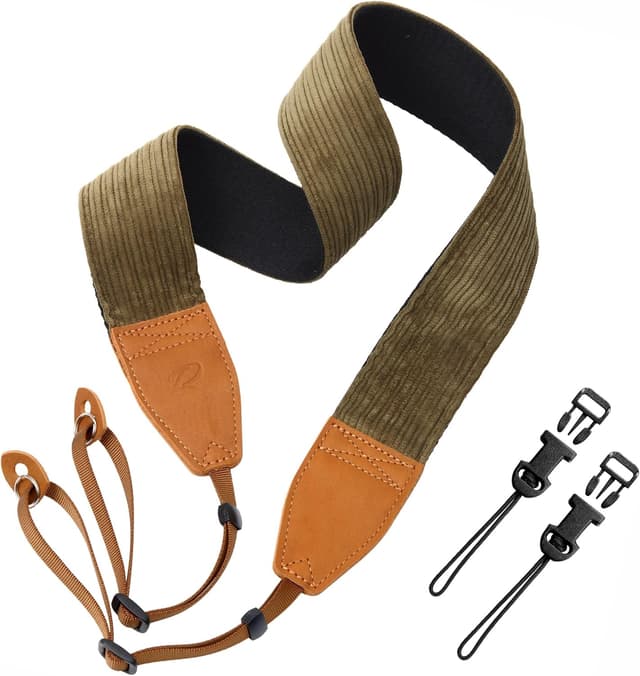 Detalle de Padwa Lifestyle corduroy camera strap 2 inch