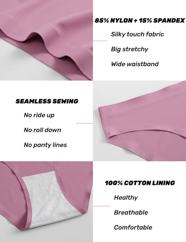 Detalle de Caterlove Seamless Bikini Panties 6-Pack