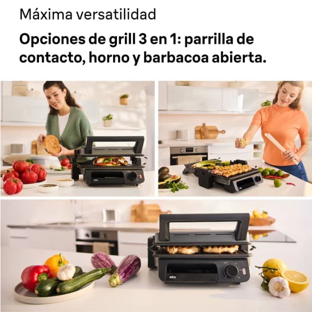 Thumbnail 1 de Braun CG5010IGY Multi Grill 5 3 en 1 con 2 placas