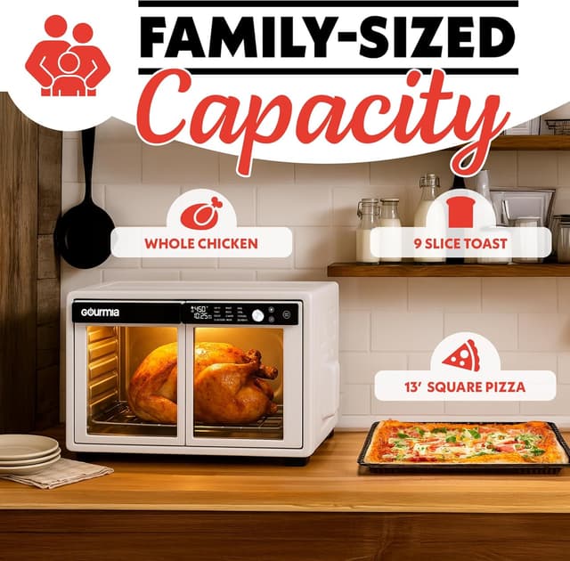 Thumbnail 5 de Gourmia French Door Air Fryer Oven 37 Qt