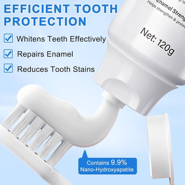 Thumbnail 5 de 9.9% Hydroxyapatite Toothpaste for Enamel Protection
