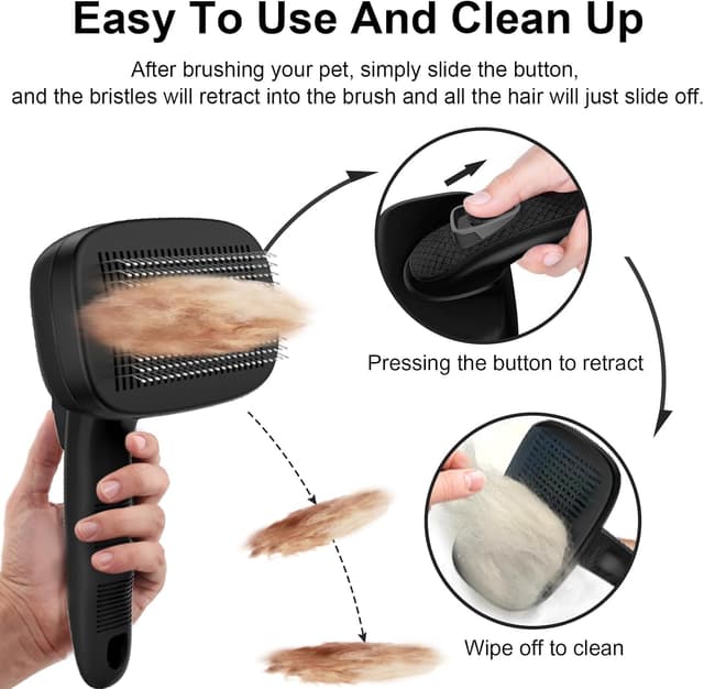 Thumbnail 2 de WOPQAEM Dog Brush Self Cleaning Slicker