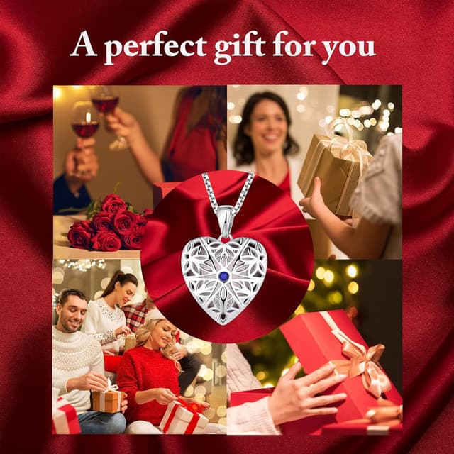 Detalle 2 de FJ Foto Medaillon Kette Damen aus 925 Sterling Silber – personalisierbarer Memory-Medaillon-Anhänger