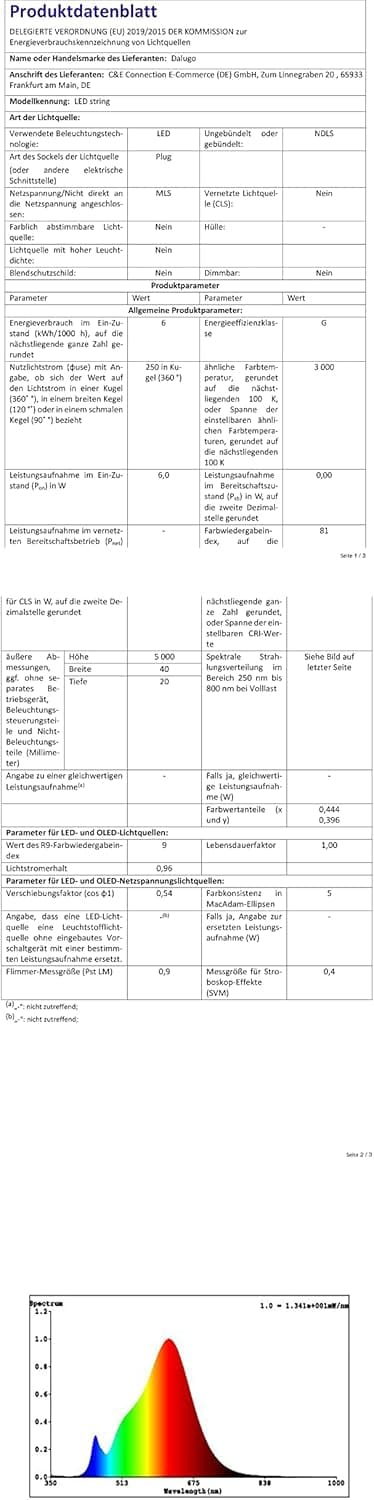 Thumbnail 6 de Guirlande Dalugo sapin de Noël 2m, 400 LED ⚡