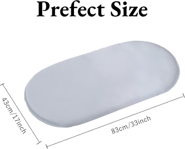 Detalle 2 de Aisawate Moses Basket Sheets Set of 3 – Universal Microfibre Fitted Covers for Baby Bassinet Mattresses