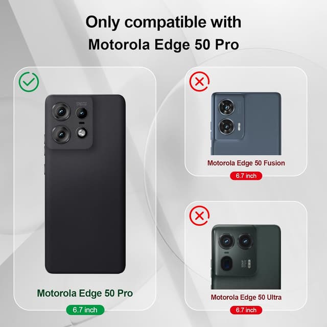 Detalle de Btstring Hülle für Moto Edge 50 Pro – Silikon-Case mit weichem Mikrofaserfutter (Lila)