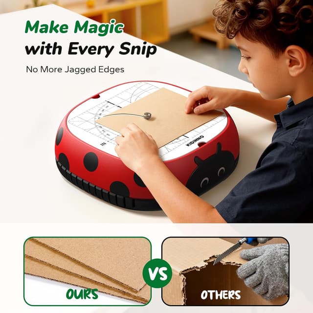 Detalle 2 de KIDINNO Safe Power Cardboard Cutter for Kids