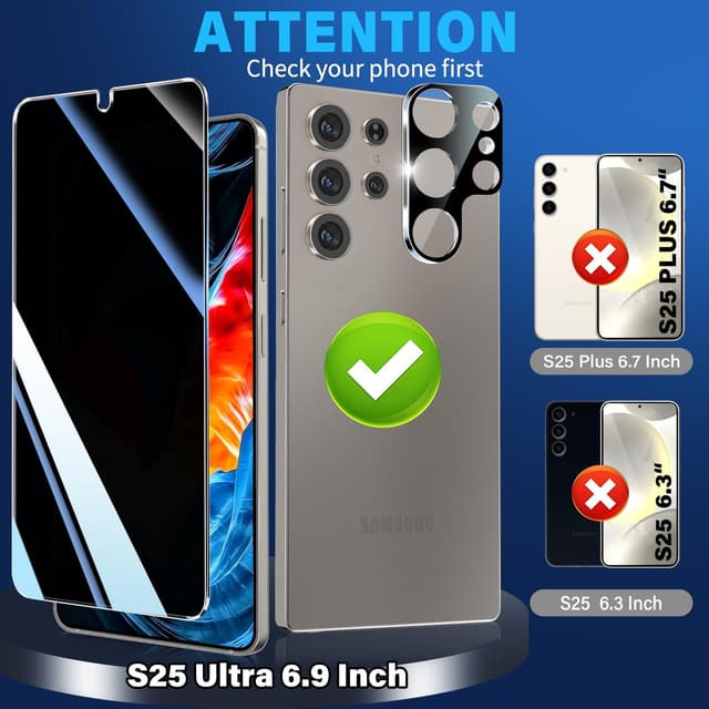 Detalle 2 de firtstnow Galaxy S25 Ultra privacy screen 6.9 in