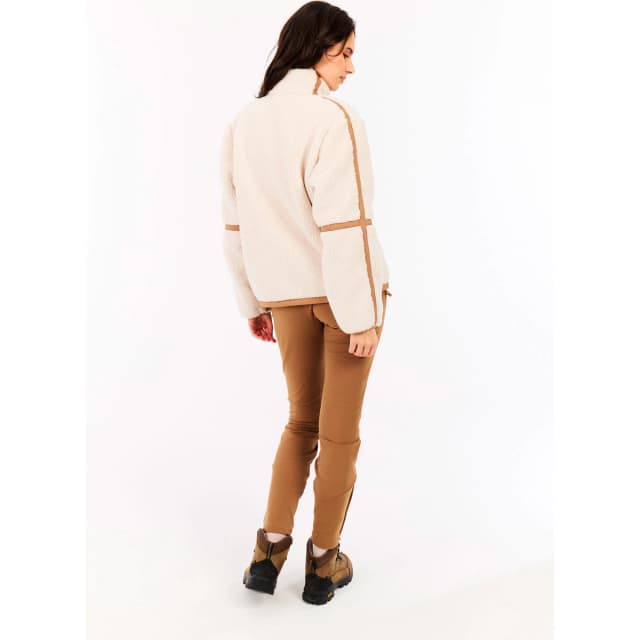 Detalle de Protest PRTRed: forro polar de mujer con cremallera completa y tacto tipo teddy