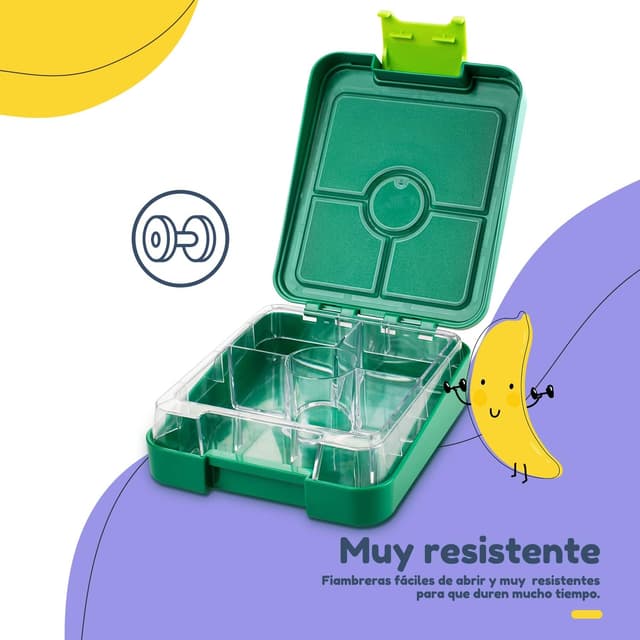 Thumbnail 5 de Schmatzfatz Easy - Fiambrera Infantil Bento Verde 🥪