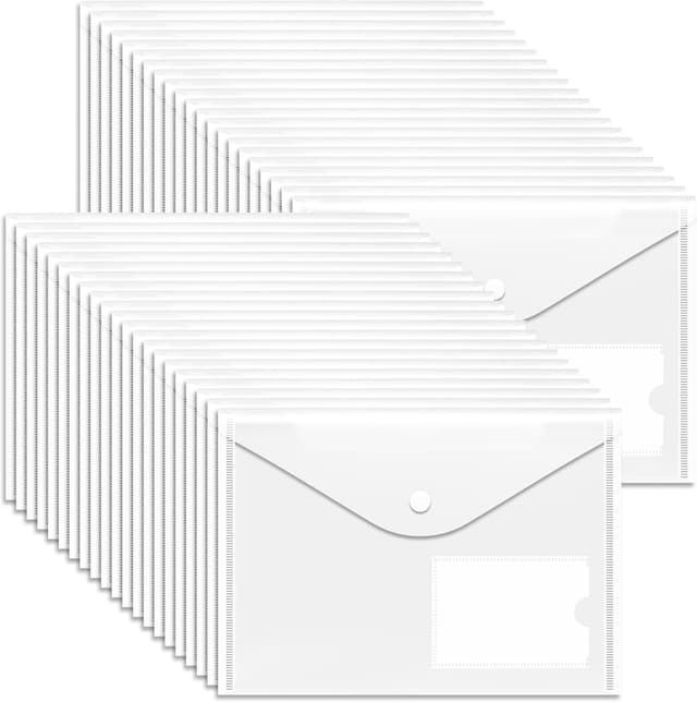 Detalle de A5 Plastic Wallets 40 Pack