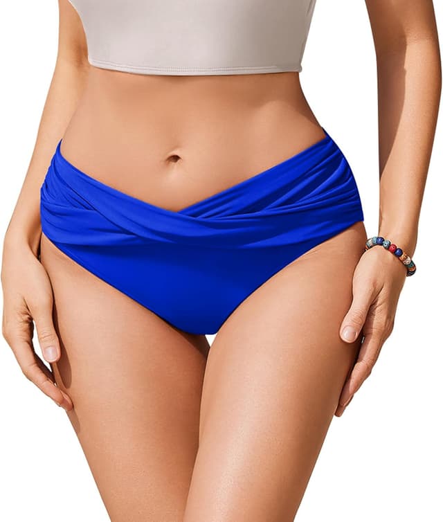 Thumbnail 6 de Ekouaer Women’s Bikini Bottoms Twist Front Ruched Swim Pants (S–XXL)
