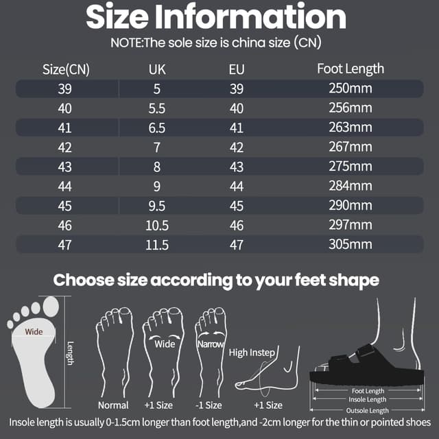 Detalle 2 de Herren-Pantoletten & Sandalen Hausschuhe mit flacher Sohle – Bequeme Classic Latschen in EU 46