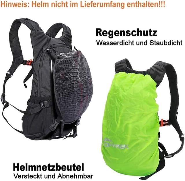 Detalle 2 de Toptrek Fahrradrucksack 18 l mit Regenhülle