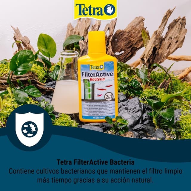 Detalle 2 de Tetra FilterActive 250 ml para filtros de acuario 🐟