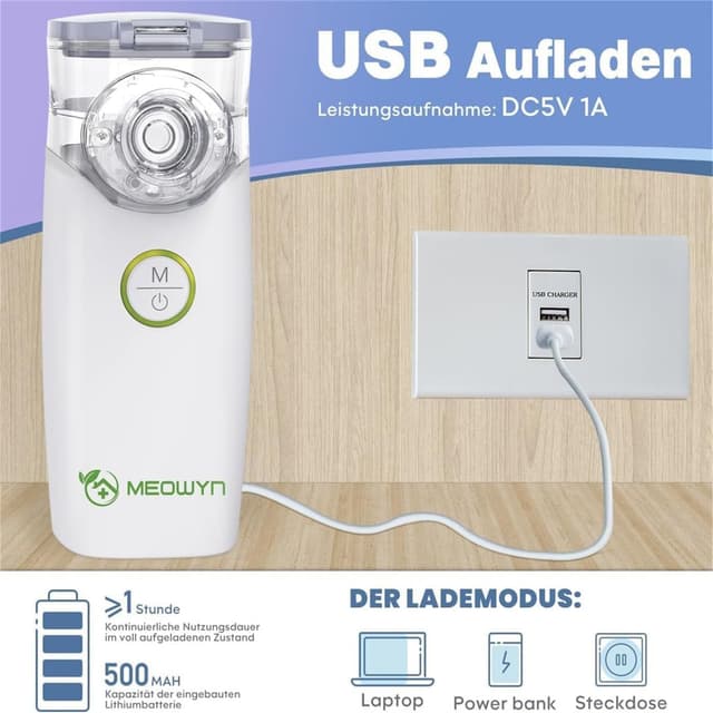 Thumbnail 5 de Meowyn Tragbares Inhalationsgerät USB wiederaufladbar