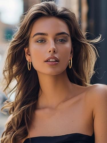 Detalle de GoldChic pendientes de aro dorados en acero inoxidable 316L, 30 mm (aros pequeños finos minimalistas)