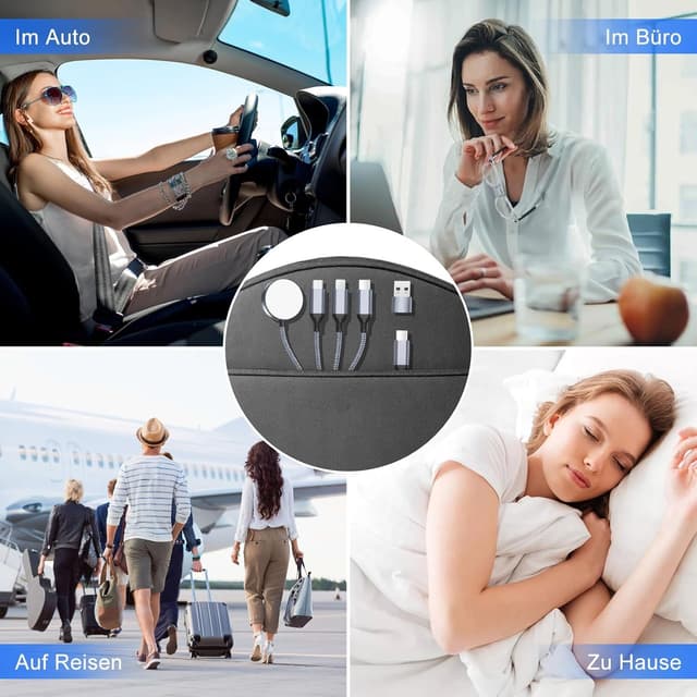 Thumbnail 6 de Multi 4‑in‑1 Ladekabel 1,2 m für iPhone, iPad, AirPods, Watch