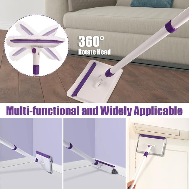 Thumbnail 3 de 60" Extendable Baseboard Cleaner Tool with 5 Pads 🧹