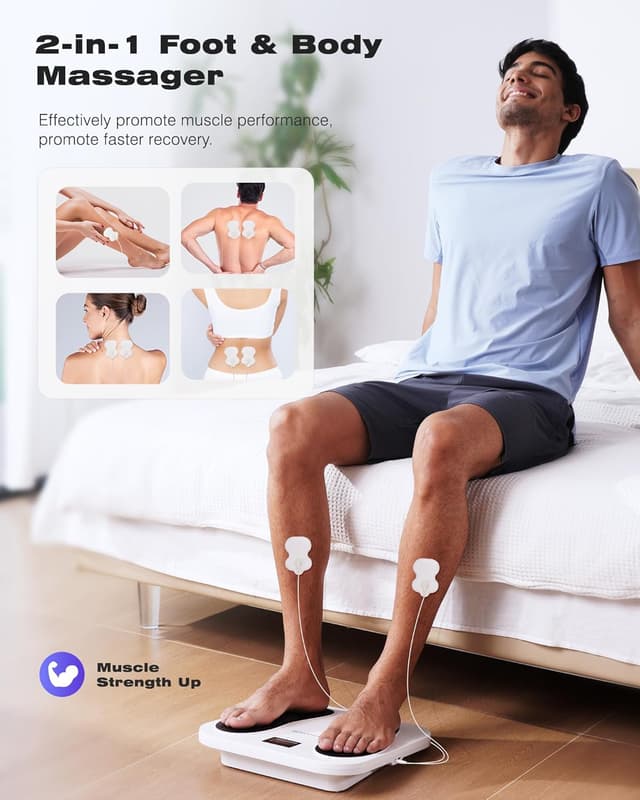 Detalle 2 de Masajeador de pies KINGJOY recargable 210 min