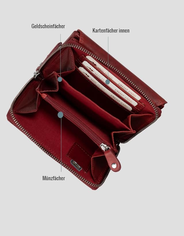 Detalle de Marc Peter Rosie Geldbörse RFID Leder
