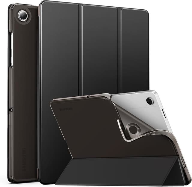 Detalle de MoKo Custodia Protettiva per Samsung Galaxy Tab A11+ 11" (2025) / Tab A9+ 11" (2023) con supporto, TPU e PU, nero