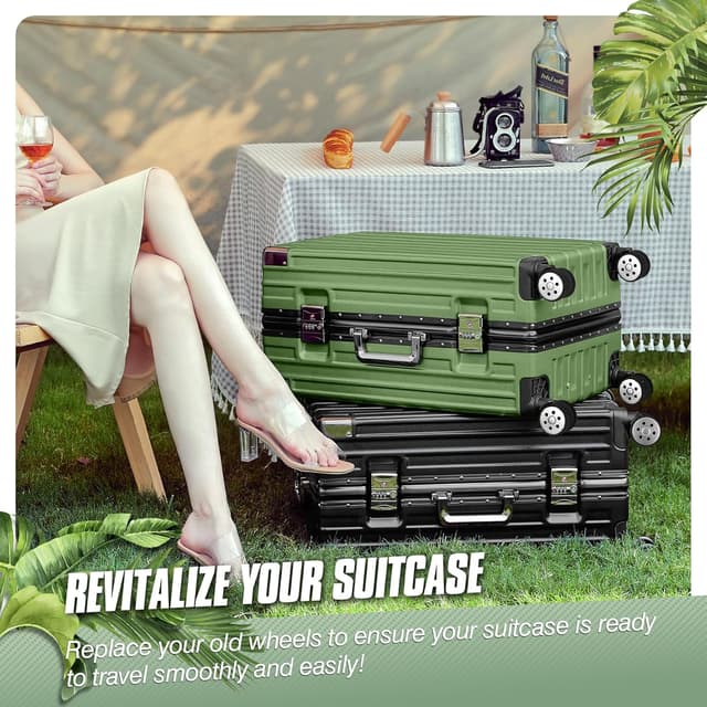 Thumbnail 6 de Vivikivi 8 PCS Suitcase Wheels Replacement Kit