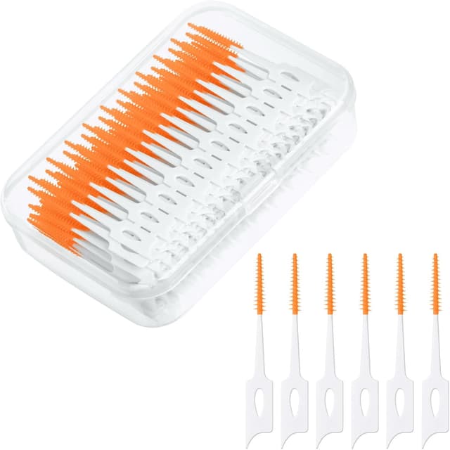 Detalle de URAQT interdental brushes 220pcs orange