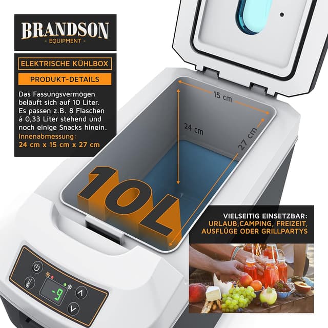 Detalle 2 de Brandson Kühlbox 10L kühlen und wärmen
