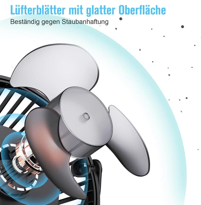 Thumbnail 6 de HONYIN Mini Ventilator Clip 720°