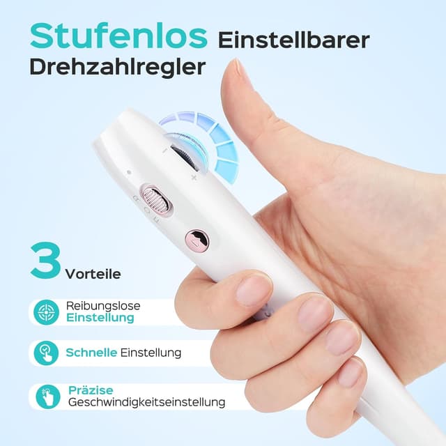 Thumbnail 2 de COSLUS Nagelfräser kabellos mit stufenloser Geschwindigkeitsregelung für Gelnägel ⚙