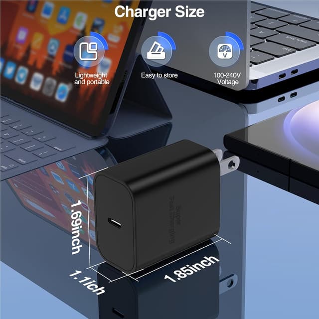 Thumbnail 6 de 45W Super Fast Charger 2-Pack with 10ft Type-C Cable