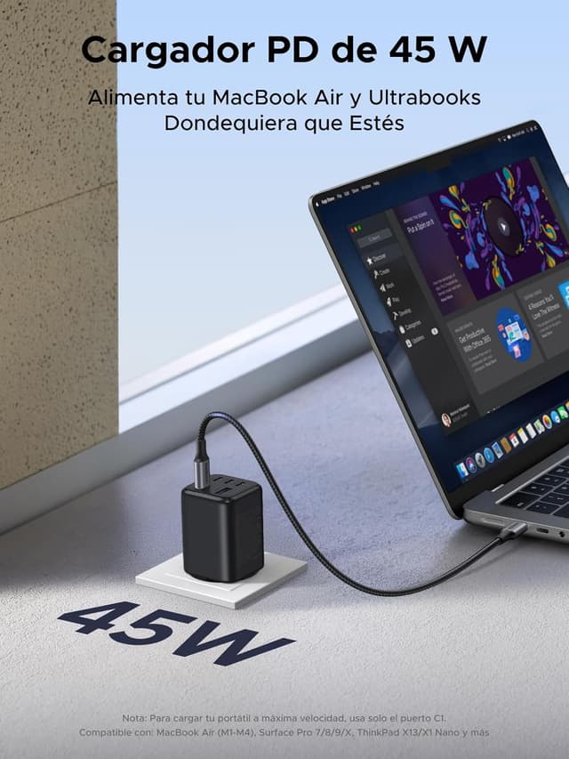 Thumbnail 6 de UGREEN 45W Cargador USB‑C 5 puertos